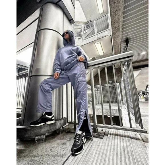 Alo Yoga International Wide Leg City Pant Infinity Blue S - Picture 10 of 13